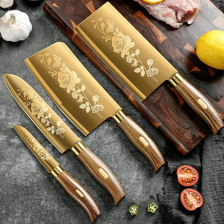 Commercial Gold Kitchen Knives