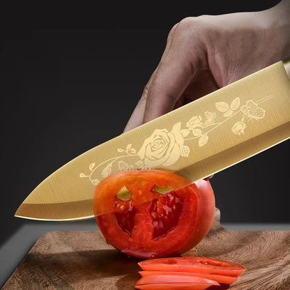 Commercial Gold Kitchen Knives